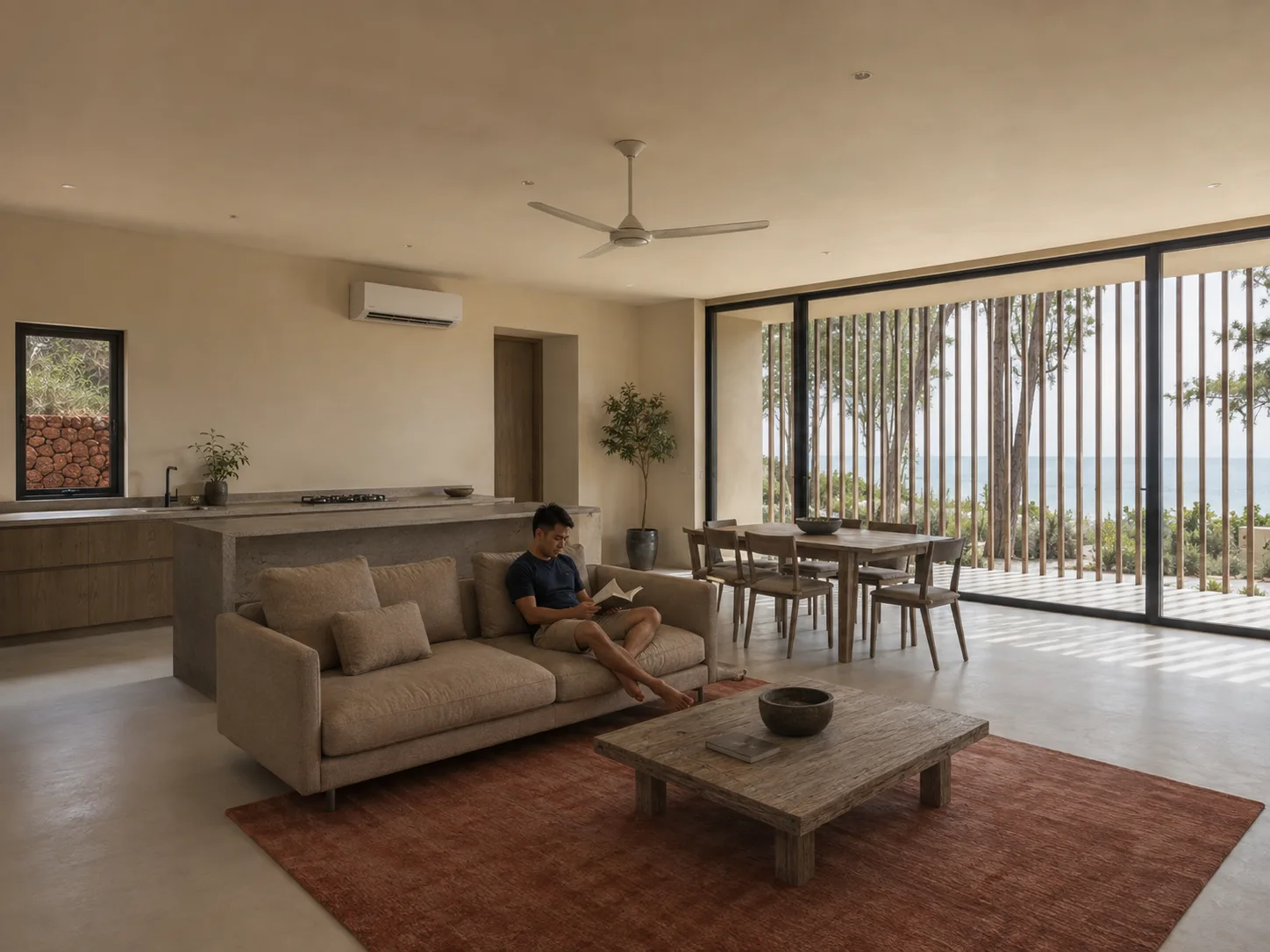 The living pavilion of a Pine villa